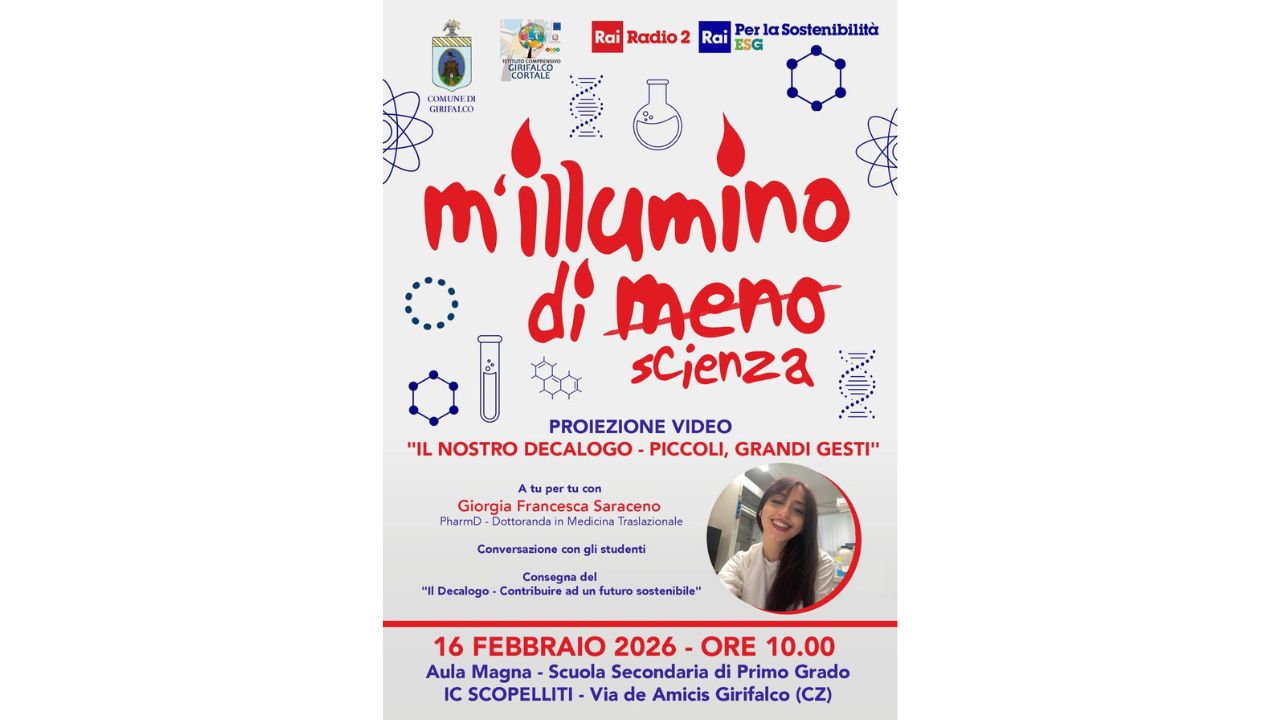 La sostenibilità entra in classe: a Girifalco la scienza incontra gli studenti