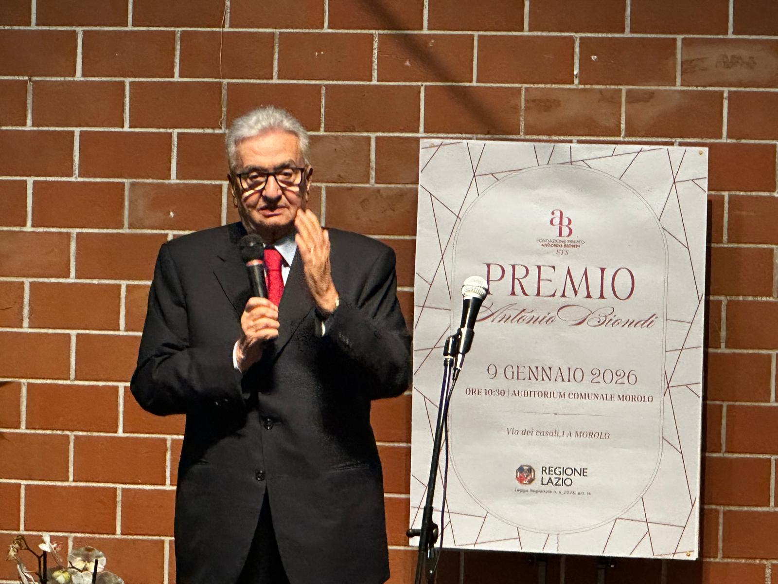 Premio Antonio Biondi 2026: al via i bandi per valorizzare i talenti del Lazio