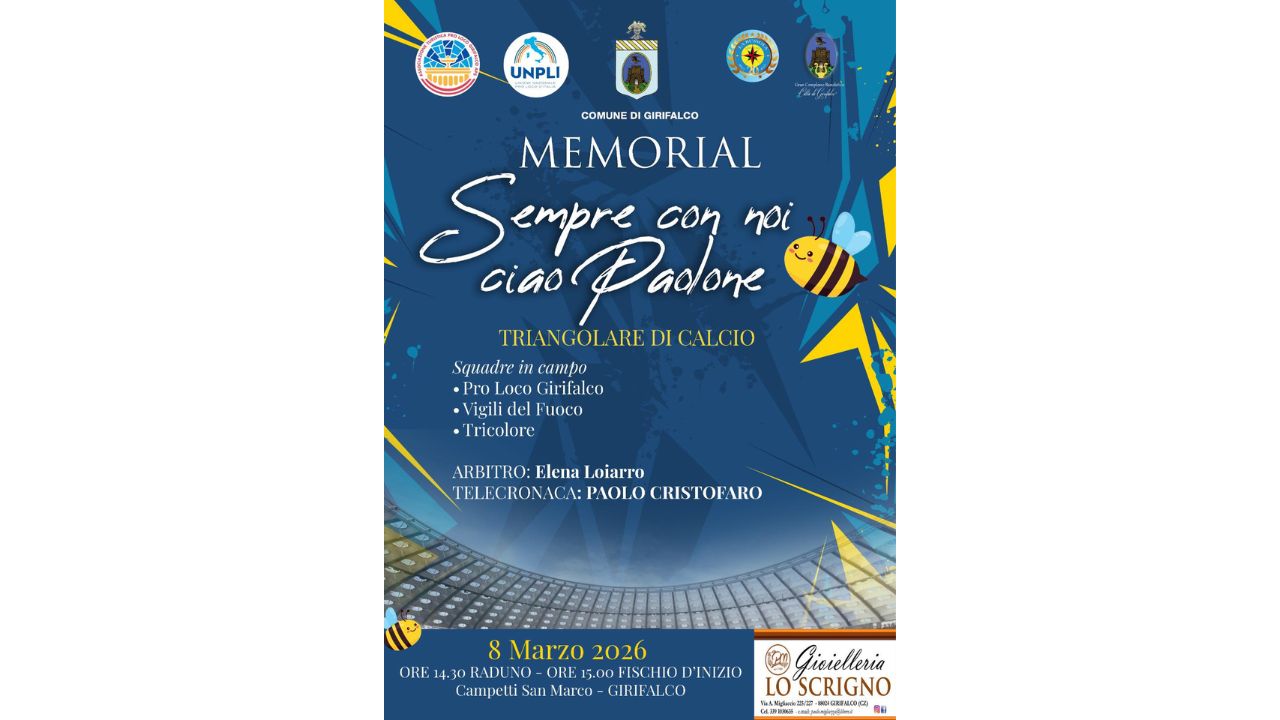Girifalco nel nome di “Paolone”: sport e memoria per il cuore del volontariato
