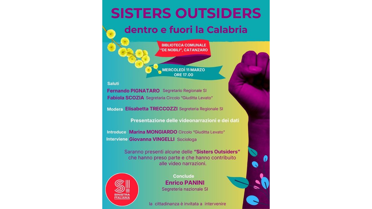 “Sisters Outsiders”: le voci delle donne raccontano la Calabria oltre gli stereotipi