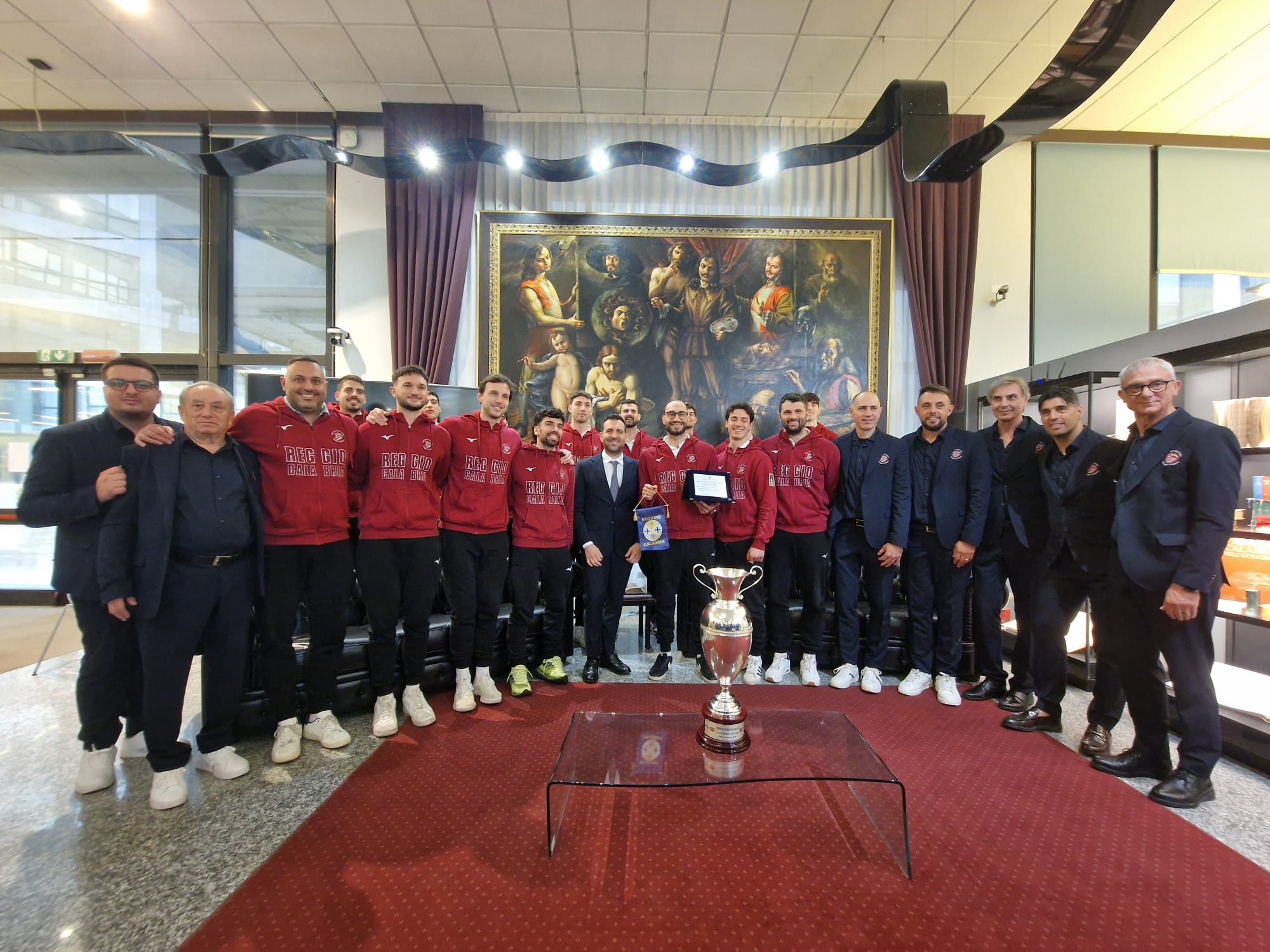 Domotek Volley celebrata a Palazzo Campanella: “Orgoglio della Calabria” dopo la Coppa Italia