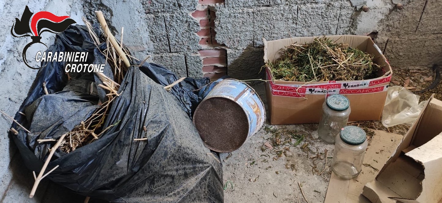Maxi blitz dei Carabinieri nel Crotonese: sequestrati 18 kg di droga tra Cirò Marina e Torre Melissa