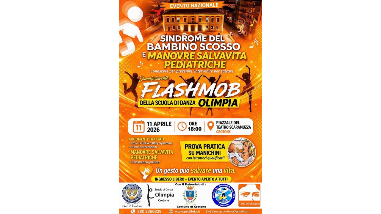 Un gesto può salvare una vita: Crotone in prima linea per la sicurezza dei bambini