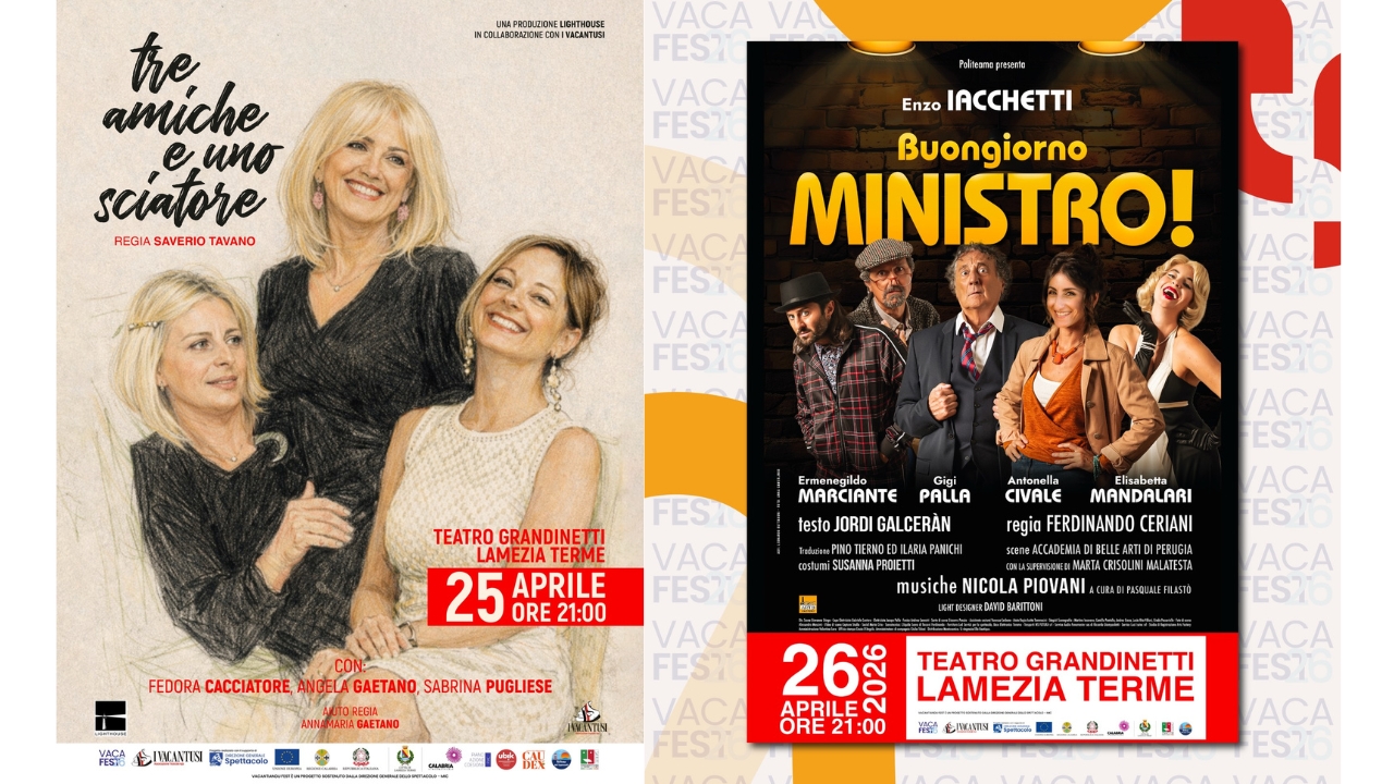 VacaFest 2026 illumina Lamezia: teatro, grandi nomi e 1.200 studenti protagonisti