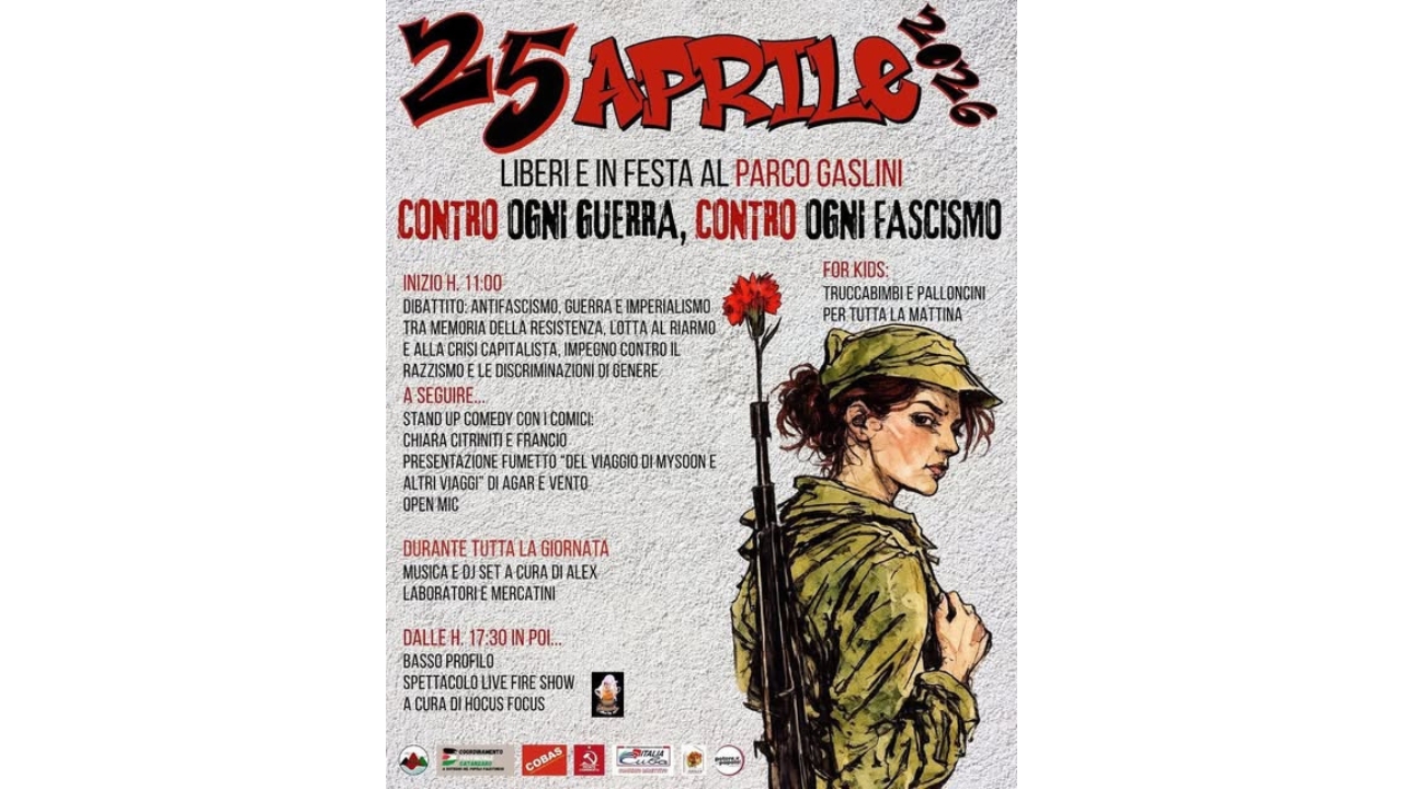 25 Aprile oltre la memoria: appello alla mobilitazione contro guerra, riarmo e imperialismo