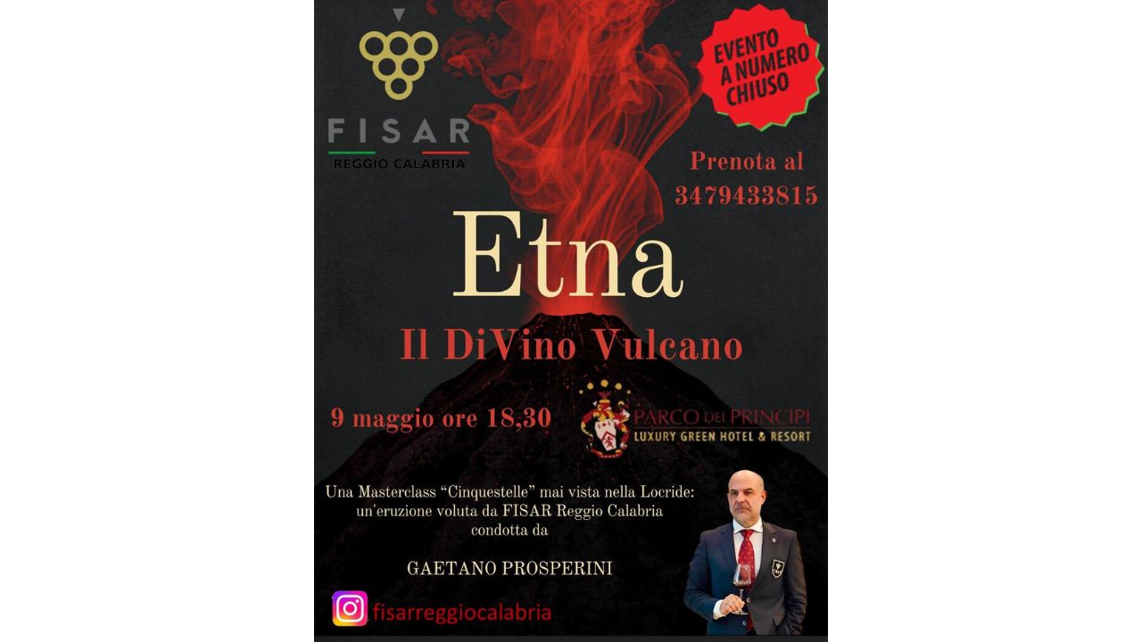 Etna, il Vulcano del Vino conquista la Calabria: a Roccella Ionica la grande masterclass FISAR