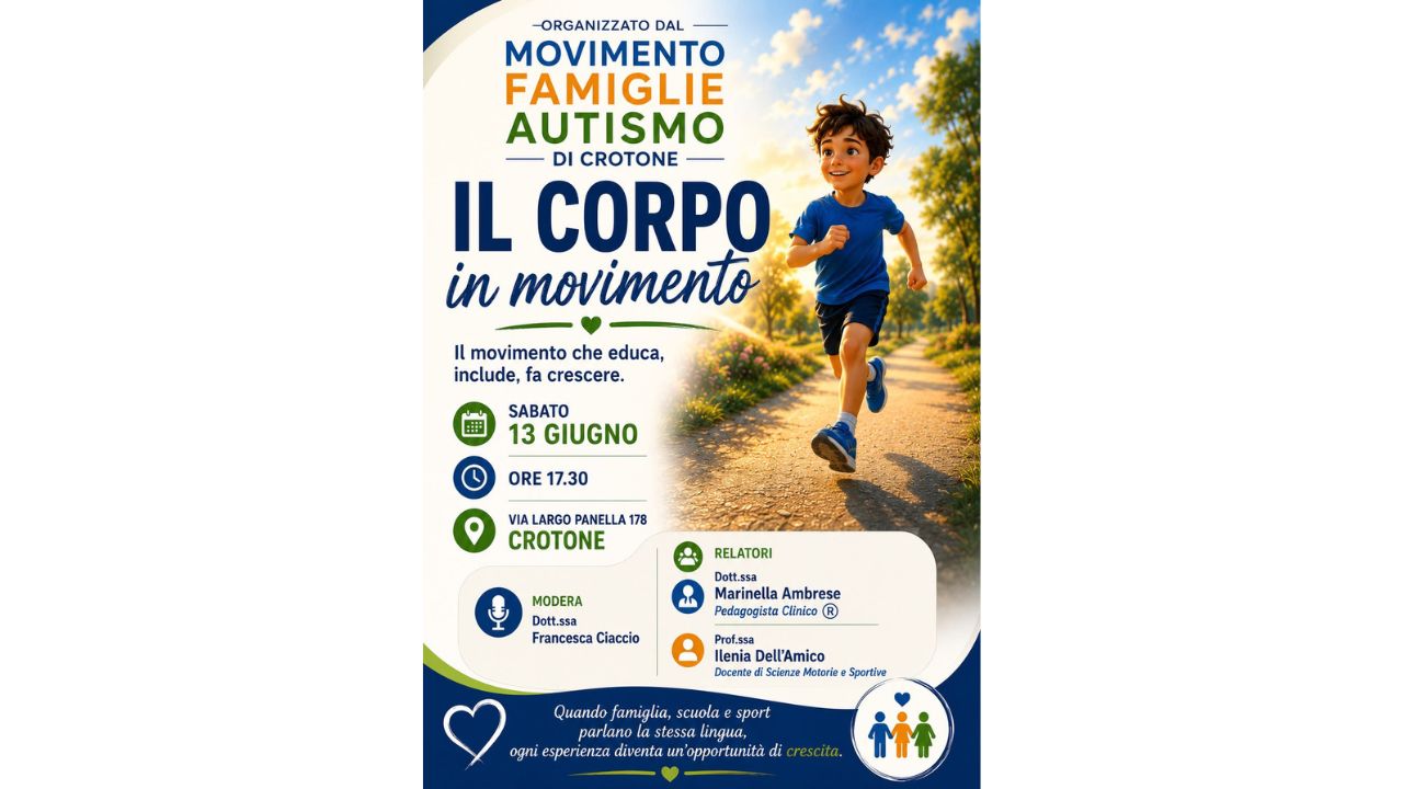 Autismo e Movimento: a Crotone il corpo diventa linguaggio, inclusione e crescita