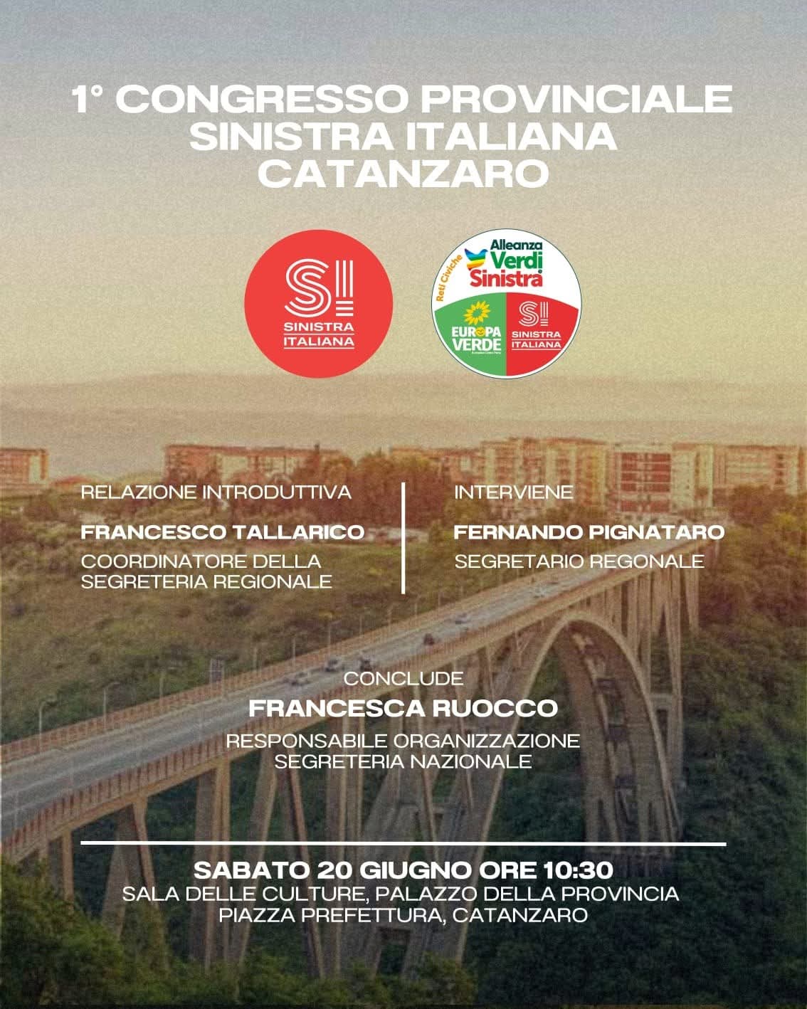 Catanzaro, al via il primo congresso provinciale: un momento di confronto e partecipazione