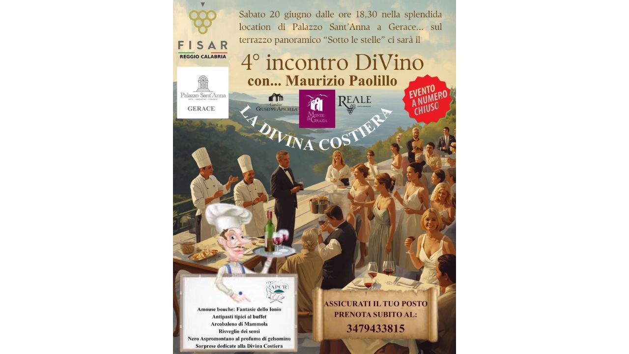 Gerace brinda alla rinascita FISAR: sold out per “La Divina Costiera” sotto le stelle
