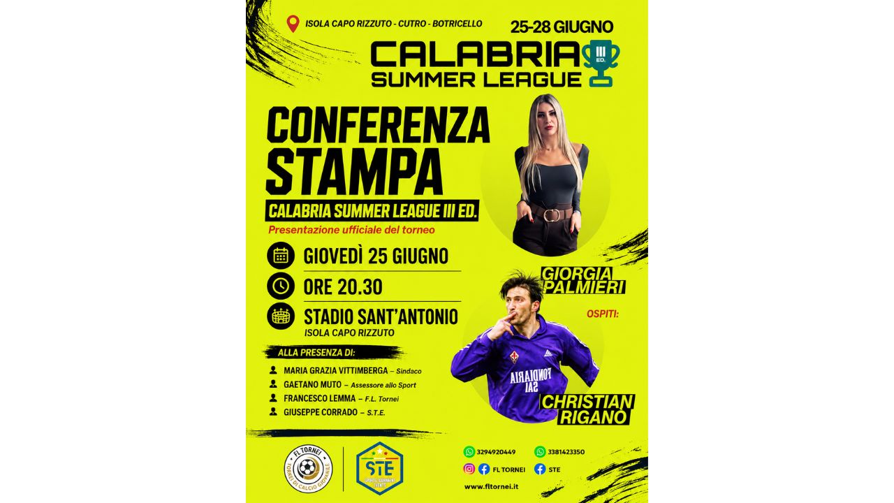 Calcio, stelle e turismo: la costa ionica si accende con la Calabria Summer League 2026