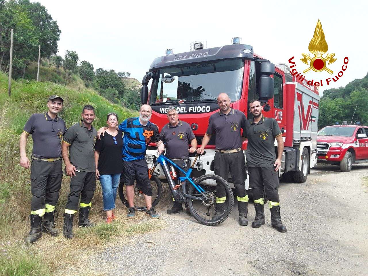Si perde tra i boschi in mountain bike: ciclista salvato dai Vigili del Fuoco grazie alla geolocalizzazione