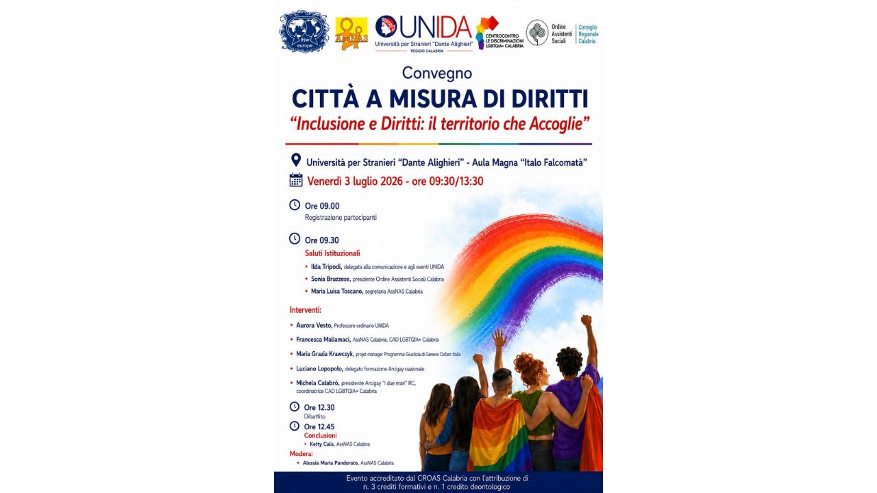 Reggio Calabria diventa città dei diritti: inclusione, accoglienza e reti sociali al centro del confronto