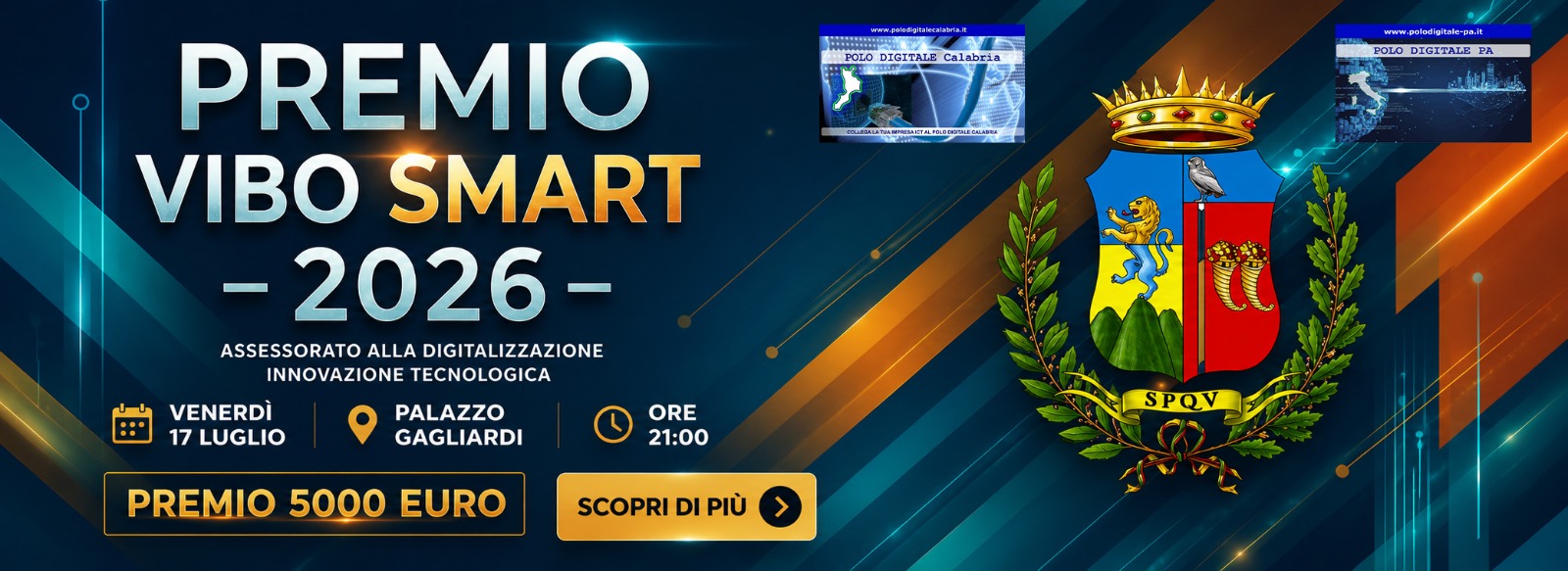 VIBO SMART 2026: IL FUTURO DIGITALE DELLA CALABRIA SI ACCENDE A PALAZZO GAGLIARDI