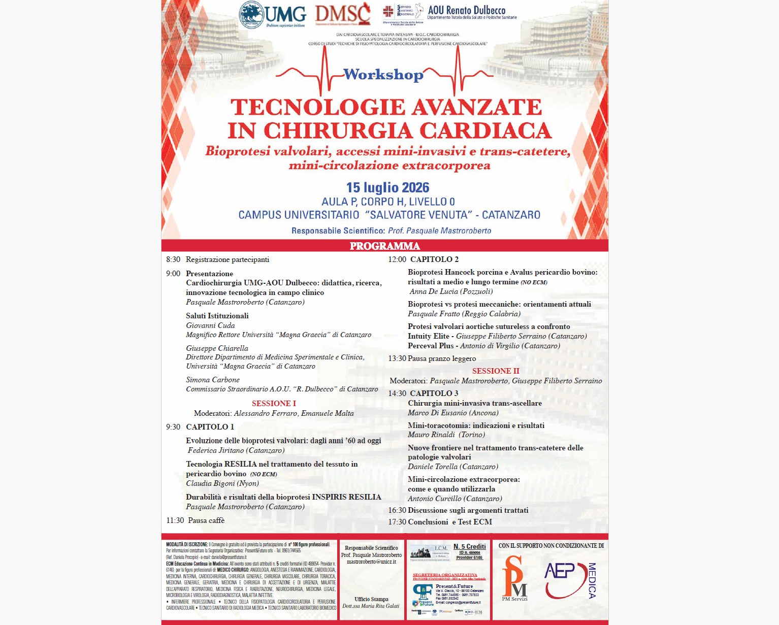 Il futuro della cardiochirurgia arriva a Catanzaro: tecnologie d’avanguardia protagoniste all’UMG