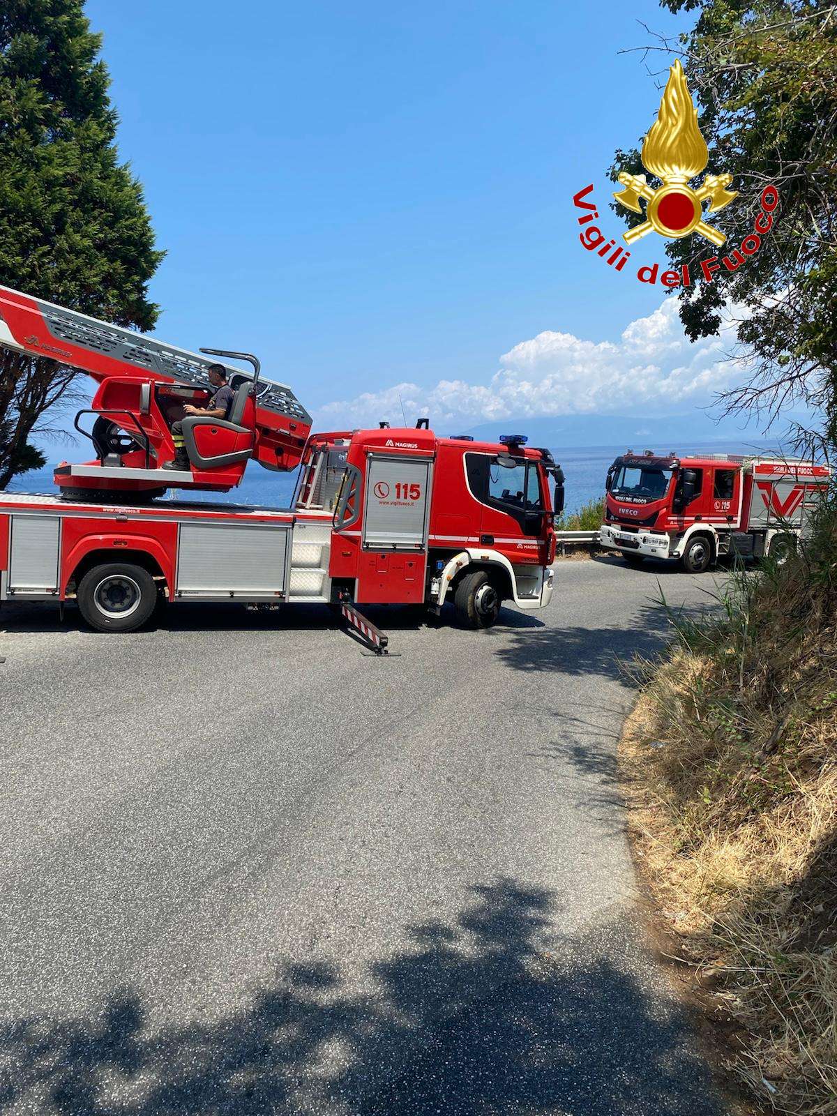 Precipita per 40 metri in una scarpata: spettacolare salvataggio dei Vigili del Fuoco