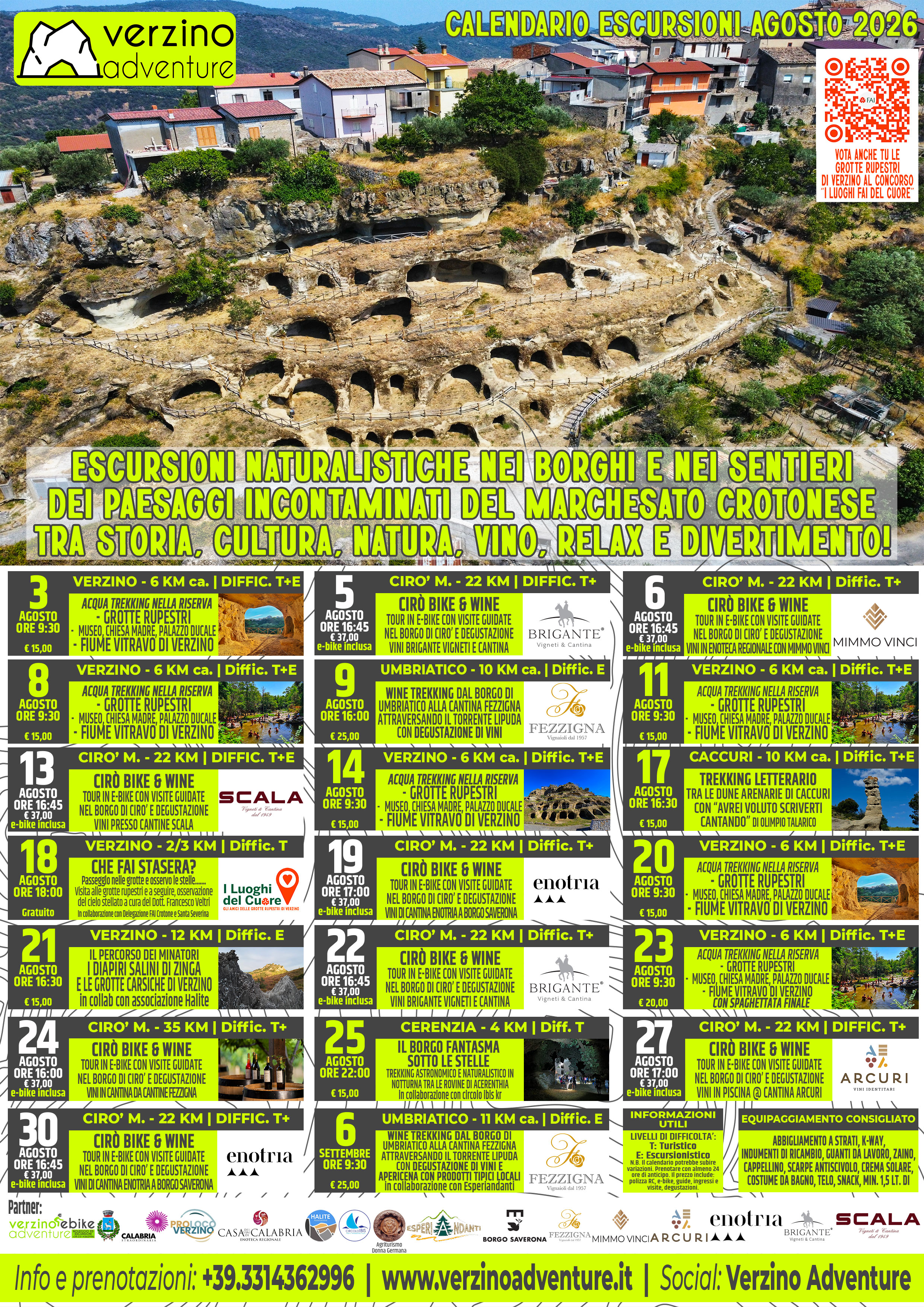 Agosto tra natura e meraviglia: Verzino Adventure lancia un mese di escursioni nel cuore del Marchesato Crotonese