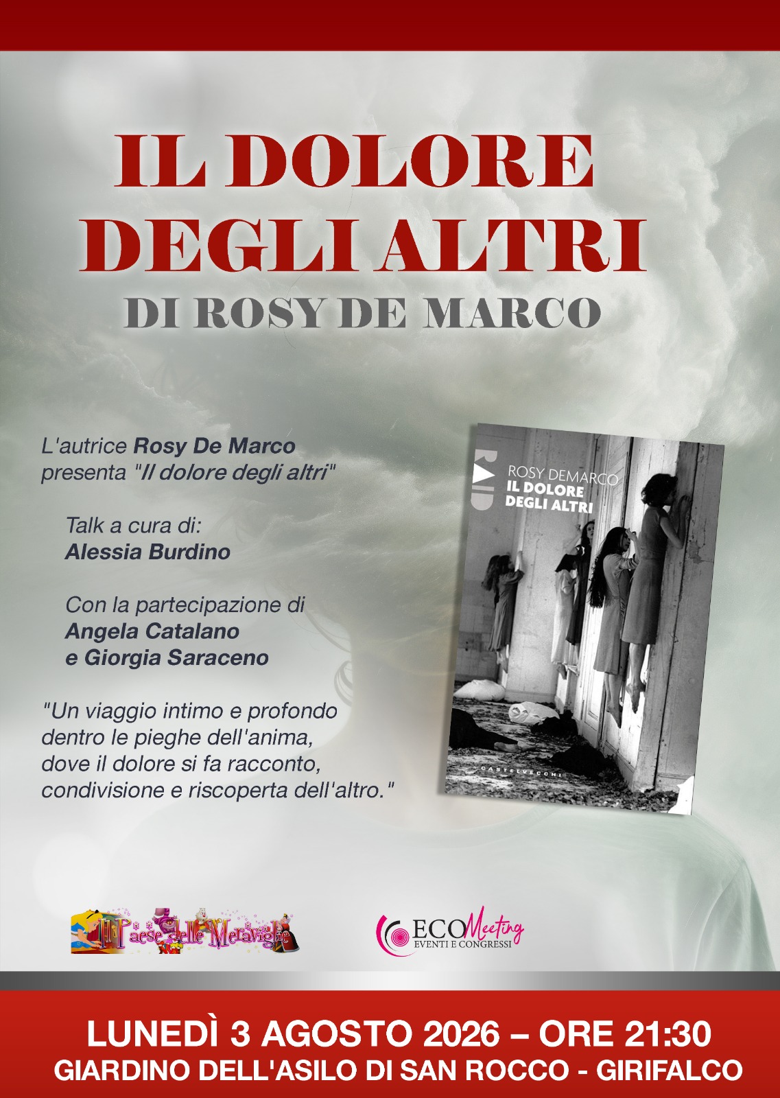"Il dolore degli altri": a Girifalco una serata tra letteratura, emozioni e condivisione