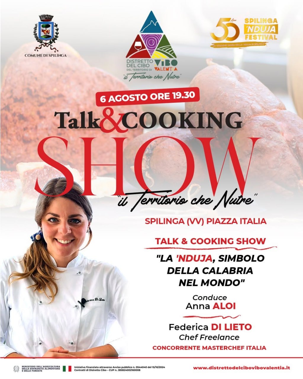 Spilinga celebra la ‘Nduja: il 6 agosto talk e cooking show dedicati all’eccellenza calabrese