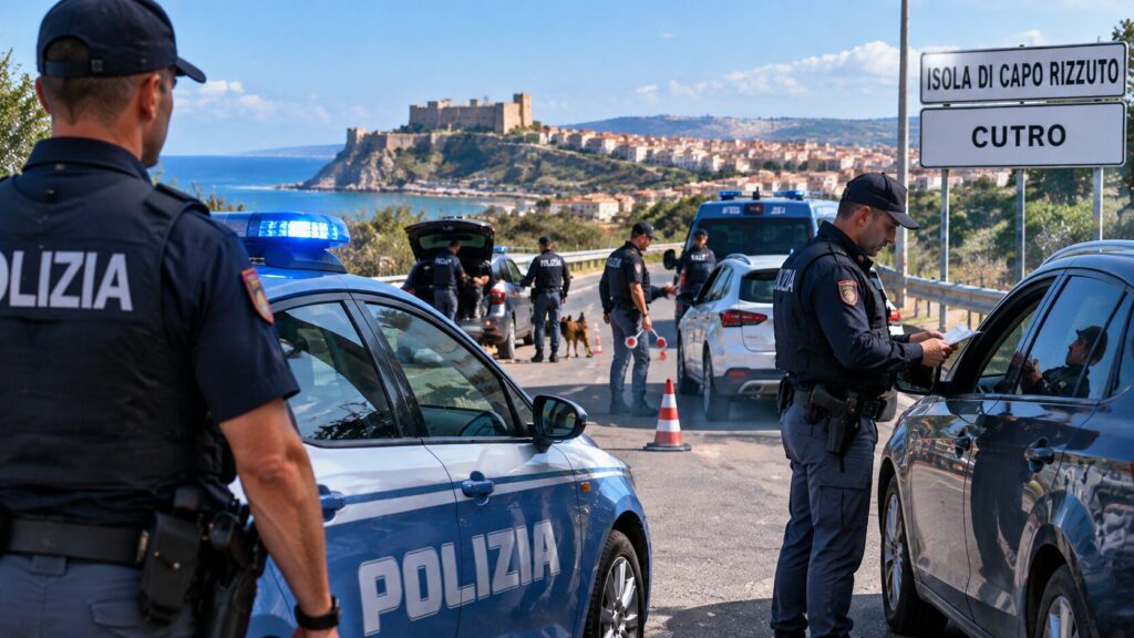 Crotone e Cirò Marina, maxi controlli della Polizia: 618 persone identificate