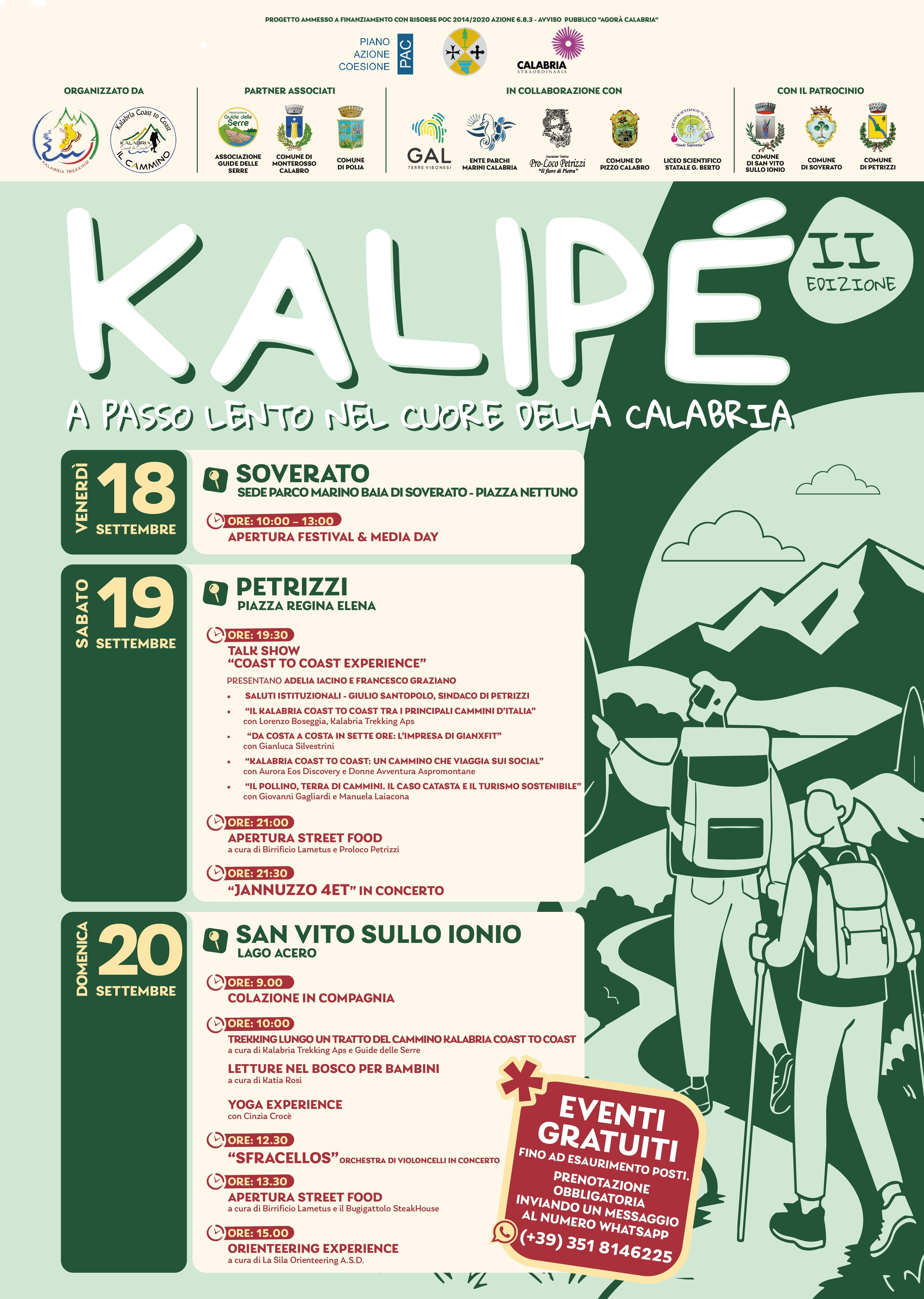 Kalipè 2026, parte il conto alla rovescia: domani l’apertura a Soverato
