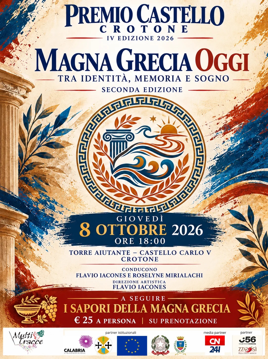 Crotone, “Magna Grecia Oggi”: identità, memoria e sogno tornano protagonisti al Castello Carlo V